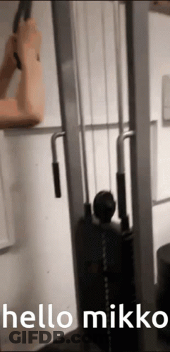 Person Using Machine Saying Hello Mikko GIF