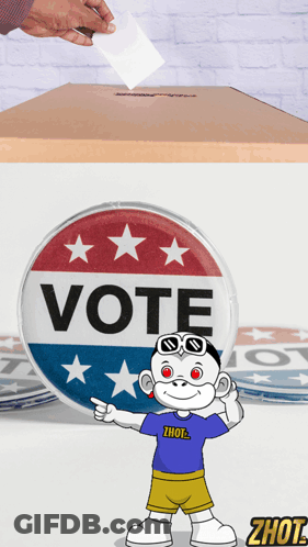 Person Voting Ballot GIF
