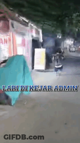 Person Walking Down Street Lari Di Kejar Admin GIF