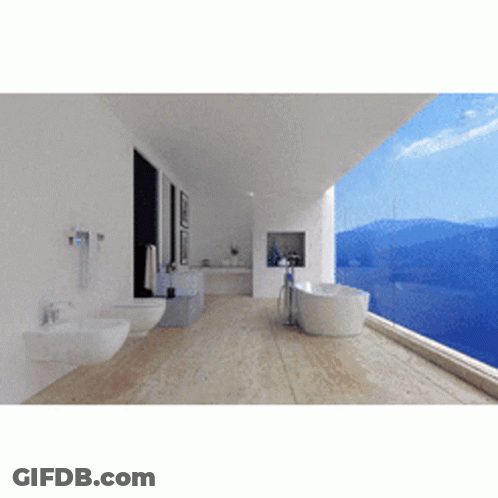 Person Walking Down Wooden Stairs GIF