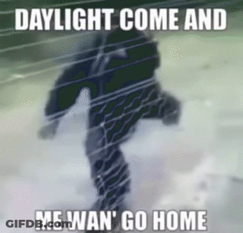 Person Walking In Snow Daylight Come And Me Wan' Go Home GIF