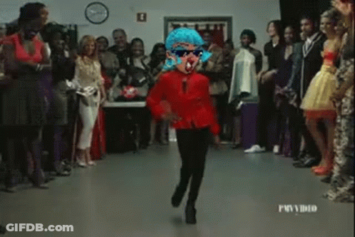 Person Walking Runway GIF