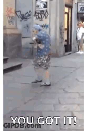 Person Walking Saying You Got It GIF
