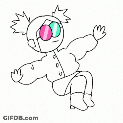 Person Wearing 3D Glasses And Jacket GIF