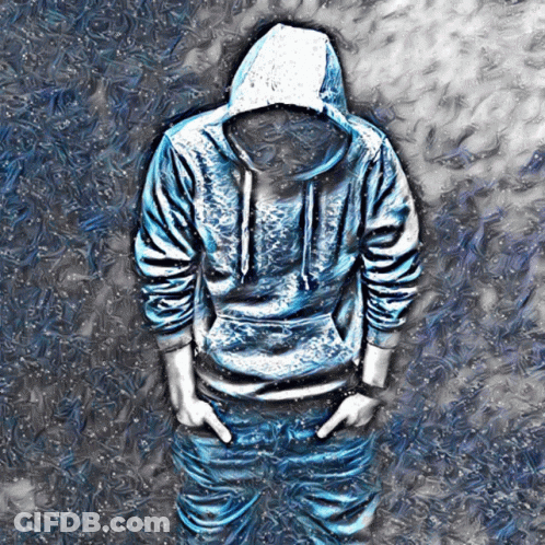Person Wearing A Hoodie GIF