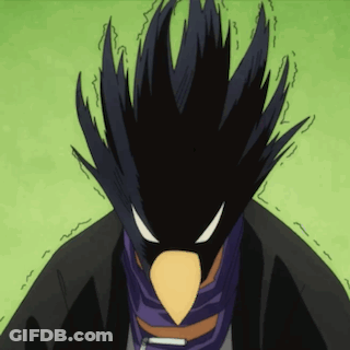 Person Wearing Bird Mask With Yellow Beak GIF