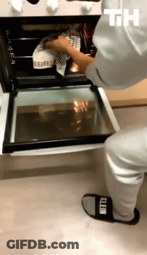 Person Wearing Black Slippers With Klein GIF