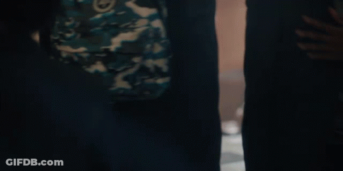 Person Wearing Camo Backpack Saying Hype GIF