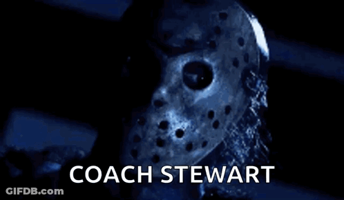 Person Wearing Coach Stewart Hockey Mask GIF