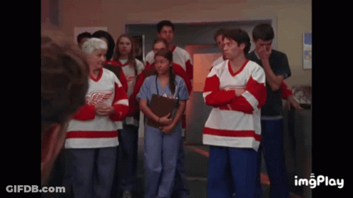 Person Wearing Detroit Jersey GIF