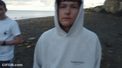 Person Wearing Essentials Hoodie GIF