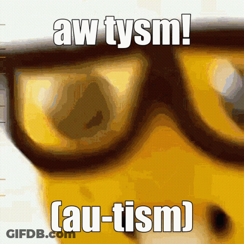 Person Wearing Glasses Saying Aw Tysm GIF