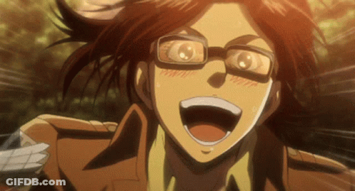 Person Wearing Glasses With Mouth Open GIF