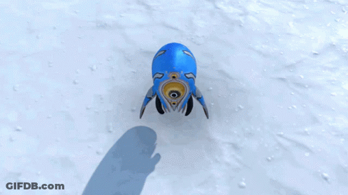 Person Wearing Gloves Holding Blue Object GIF
