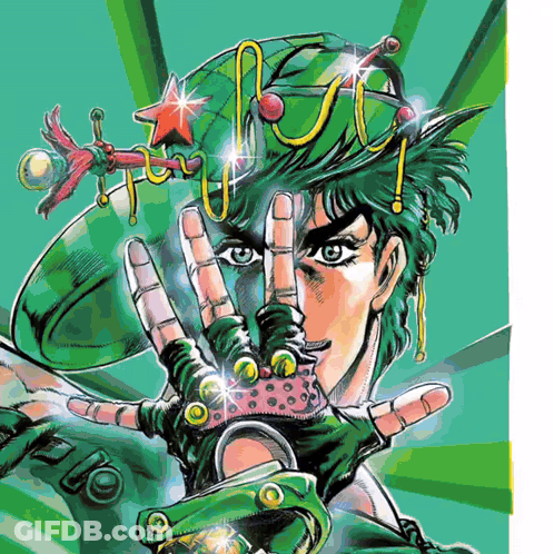 Person Wearing Green Hat With Star GIF