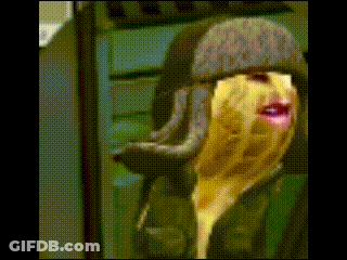 Person Wearing Hat With Mouth Open GIF