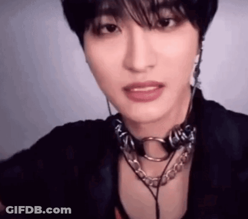 Person Wearing Headphones And Choker GIF