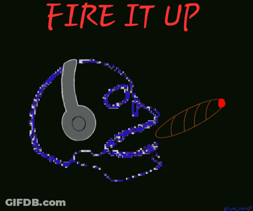Person Wearing Headphones Fire It Up GIF