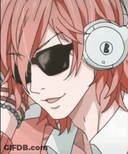 Person Wearing Headphones With Letter B GIF