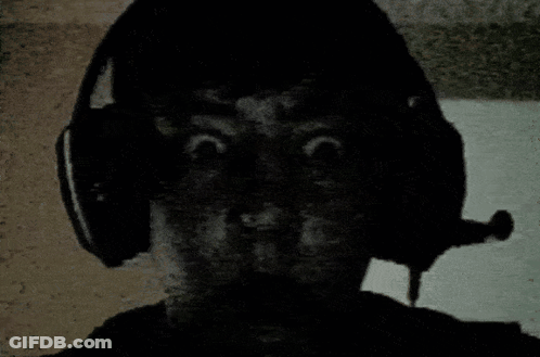 Person Wearing Headphones With Microphone GIF