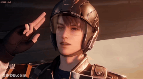 Person Wearing Helmet With Light Log GIF