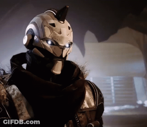 Person Wearing Horned Helmet GIF