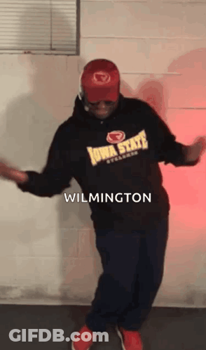Person Wearing Iowa State Hoodie GIF