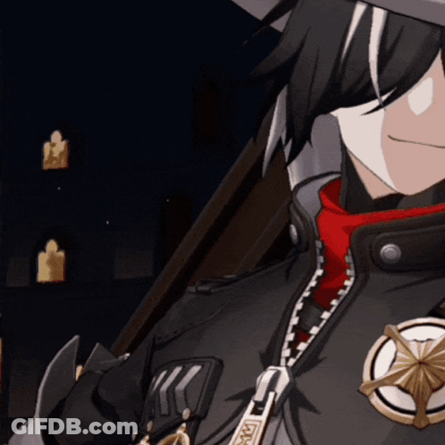 Person Wearing Jacket With Badge X GIF