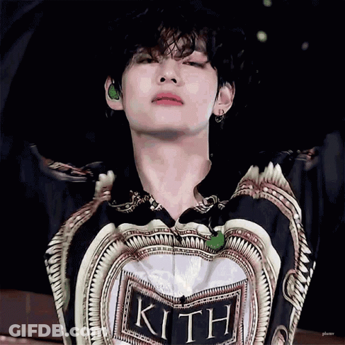 Person Wearing Kith Shirt GIF
