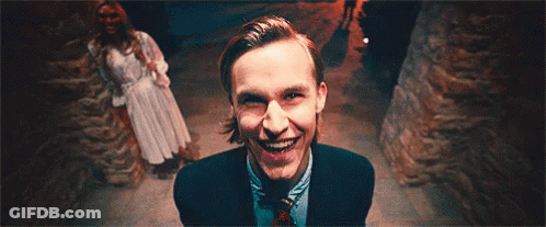 Person Wearing Mask With God Written On It GIF