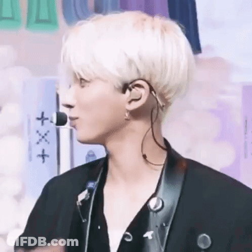 Person Wearing Microphone And Earphones GIF