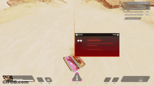Person Wearing Red Sunglasses In Apex Legends GIF