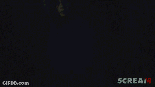 Person Wearing Scream Mask Saying Scream GIF
