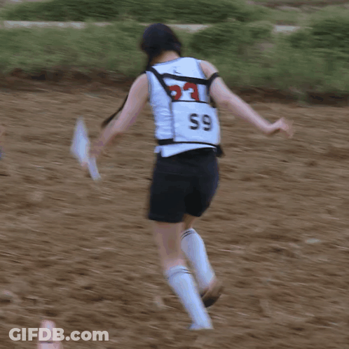 Person Wearing White Tank Top Number 59 GIF