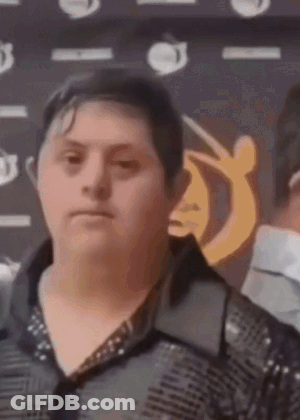 Person With Auraless Monster Text GIF