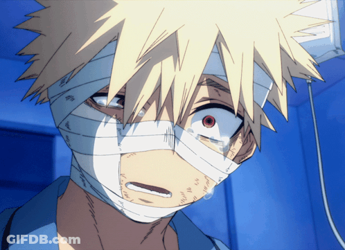 Person With Bandage And Tear GIF