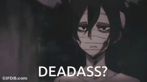 Person With Bandages Saying Dead Ass GIF