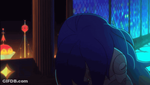 Person With Blue Hair GIF