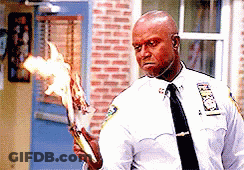 Person With Blue Hair Holding Paper GIF