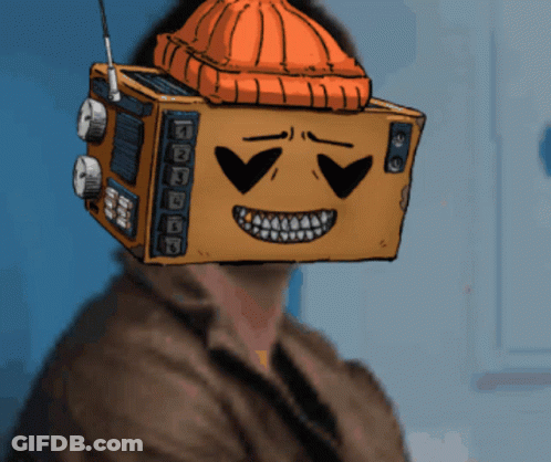 Person With Box On Head GIF