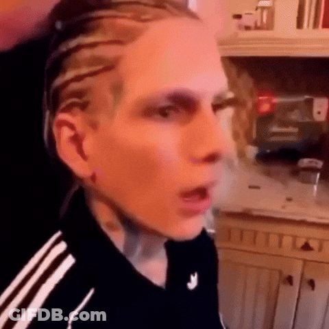 Person With Braids And Black Shirt GIF