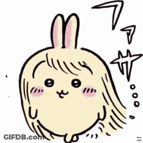 Person With Bunny Face GIF