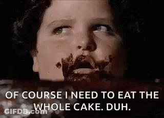 Person With Chocolate On Face And Mouth Close Up GIF