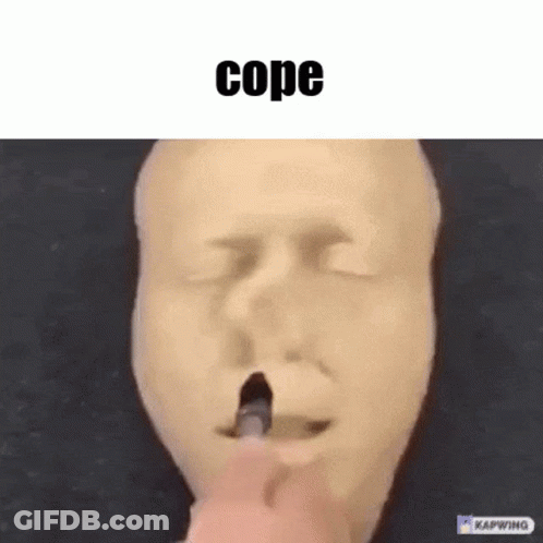Person With Cigarette In Mouth In Front Of Mask GIF