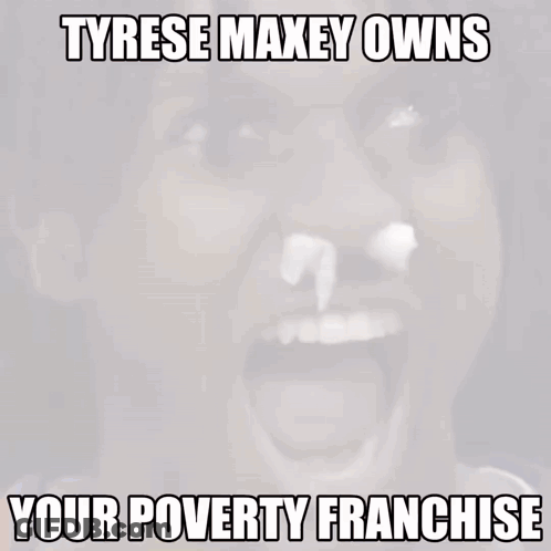 Person With Cream On Nose Tyrese Maxey Meme GIF