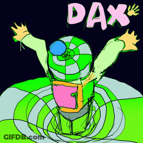 Person With Dax Written On It GIF