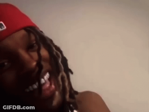 Person With Dreadlocks Red Hat Braces GIF