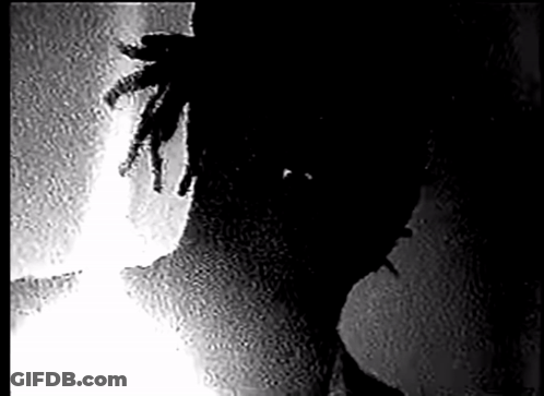 Person With Dreadlocks Standing Next To Wall GIF