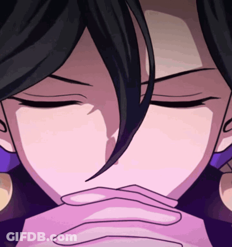 Person With Eyes Closed And Hands Folded GIF