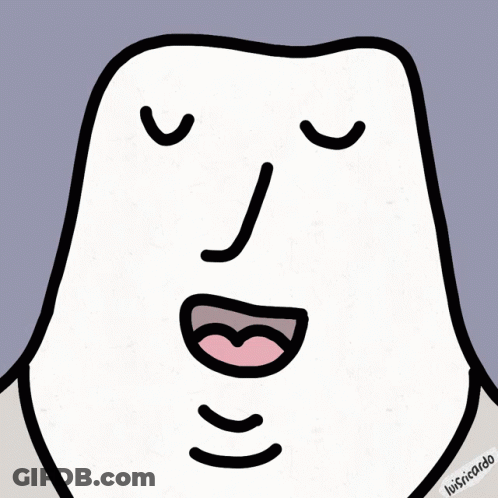 Person With Eyes Closed And Pink Tongue GIF